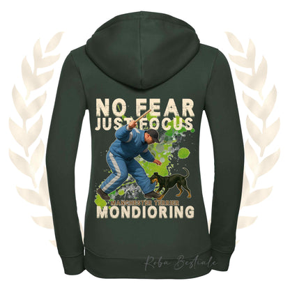 Felpa MONDIO ATTACK2 - MANCHESTER TERRIER - Cappuccio e Zip, Uomo o Donna, in tanti colori - dalla XS alla 5XL
