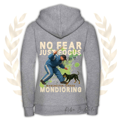 Felpa MONDIO ATTACK2 - MANCHESTER TERRIER - Cappuccio e Zip, Uomo o Donna, in tanti colori - dalla XS alla 5XL