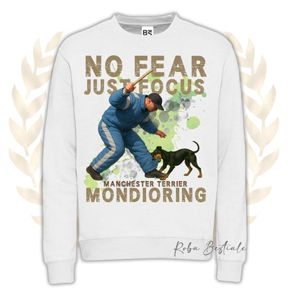 Felpa MONDIO ATTACK2 - MANCHESTER TERRIER - Girocollo, Unisex, in tanti colori! - dalla XS alla 3XL