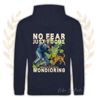 Felpa MONDIO ATTACK2 - PASTORE BELGA MALINOIS - Cappuccio e Tasconi, Unisex, in tanti colori - dalla XS alla 5XL