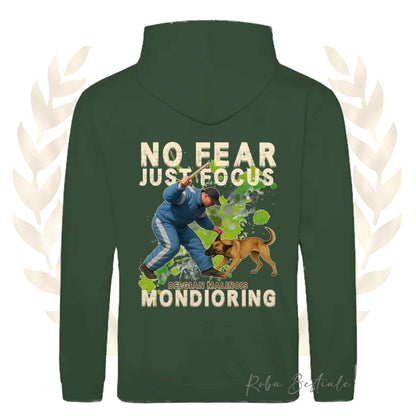 Felpa MONDIO ATTACK2 - PASTORE BELGA MALINOIS - Cappuccio e Tasconi, Unisex, in tanti colori - dalla XS alla 5XL