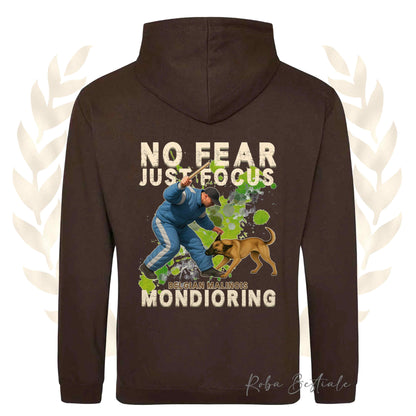 Felpa MONDIO ATTACK2 - PASTORE BELGA MALINOIS - Cappuccio e Tasconi, Unisex, in tanti colori - dalla XS alla 5XL
