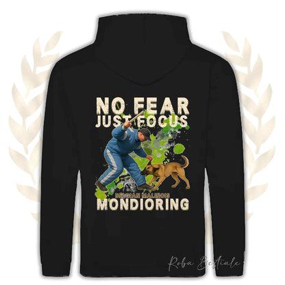 Felpa MONDIO ATTACK2 - PASTORE BELGA MALINOIS - Cappuccio e Tasconi, Unisex, in tanti colori - dalla XS alla 5XL