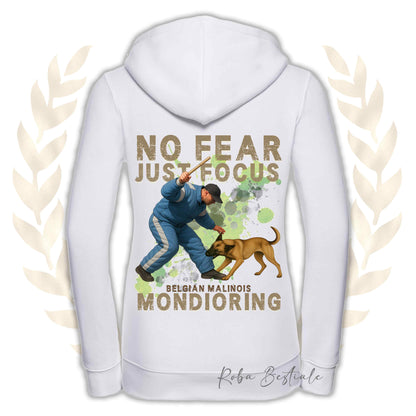 Felpa MONDIO ATTACK2 - PASTORE BELGA MALINOIS - Cappuccio e Zip, Uomo o Donna, in tanti colori - dalla XS alla 5XL