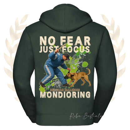 Felpa MONDIO ATTACK2 - PASTORE BELGA MALINOIS - Cappuccio e Zip, Uomo o Donna, in tanti colori - dalla XS alla 5XL
