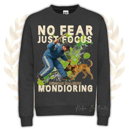 Felpa MONDIO ATTACK2 - PASTORE BELGA MALINOIS - Girocollo, Unisex, in tanti colori! - dalla XS alla 3XL