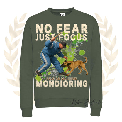 Felpa MONDIO ATTACK2 - PASTORE BELGA MALINOIS - Girocollo, Unisex, in tanti colori! - dalla XS alla 3XL