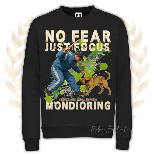 Felpa MONDIO ATTACK2 - PASTORE BELGA MALINOIS - Girocollo, Unisex, in tanti colori! - dalla XS alla 3XL