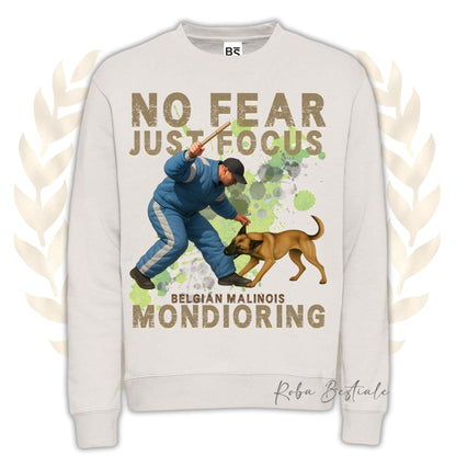 Felpa MONDIO ATTACK2 - PASTORE BELGA MALINOIS - Girocollo, Unisex, in tanti colori! - dalla XS alla 3XL