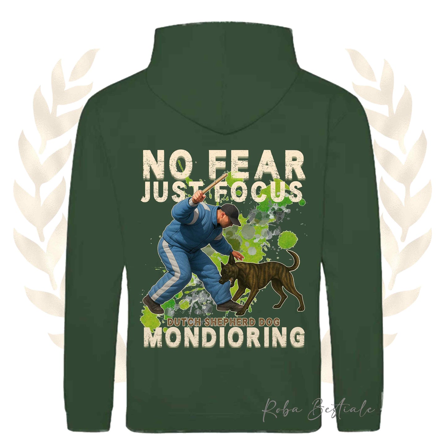 Felpa MONDIO ATTACK2 - PASTORE OLANDESE - Cappuccio e Tasconi, Unisex, in tanti colori - dalla XS alla 5XL