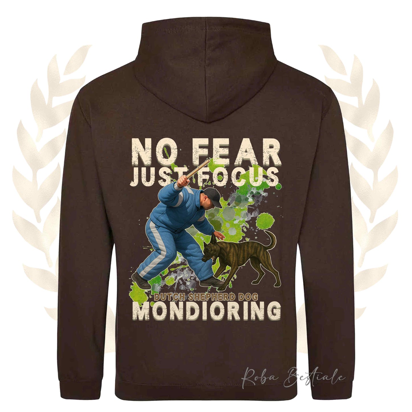 Felpa MONDIO ATTACK2 - PASTORE OLANDESE - Cappuccio e Tasconi, Unisex, in tanti colori - dalla XS alla 5XL