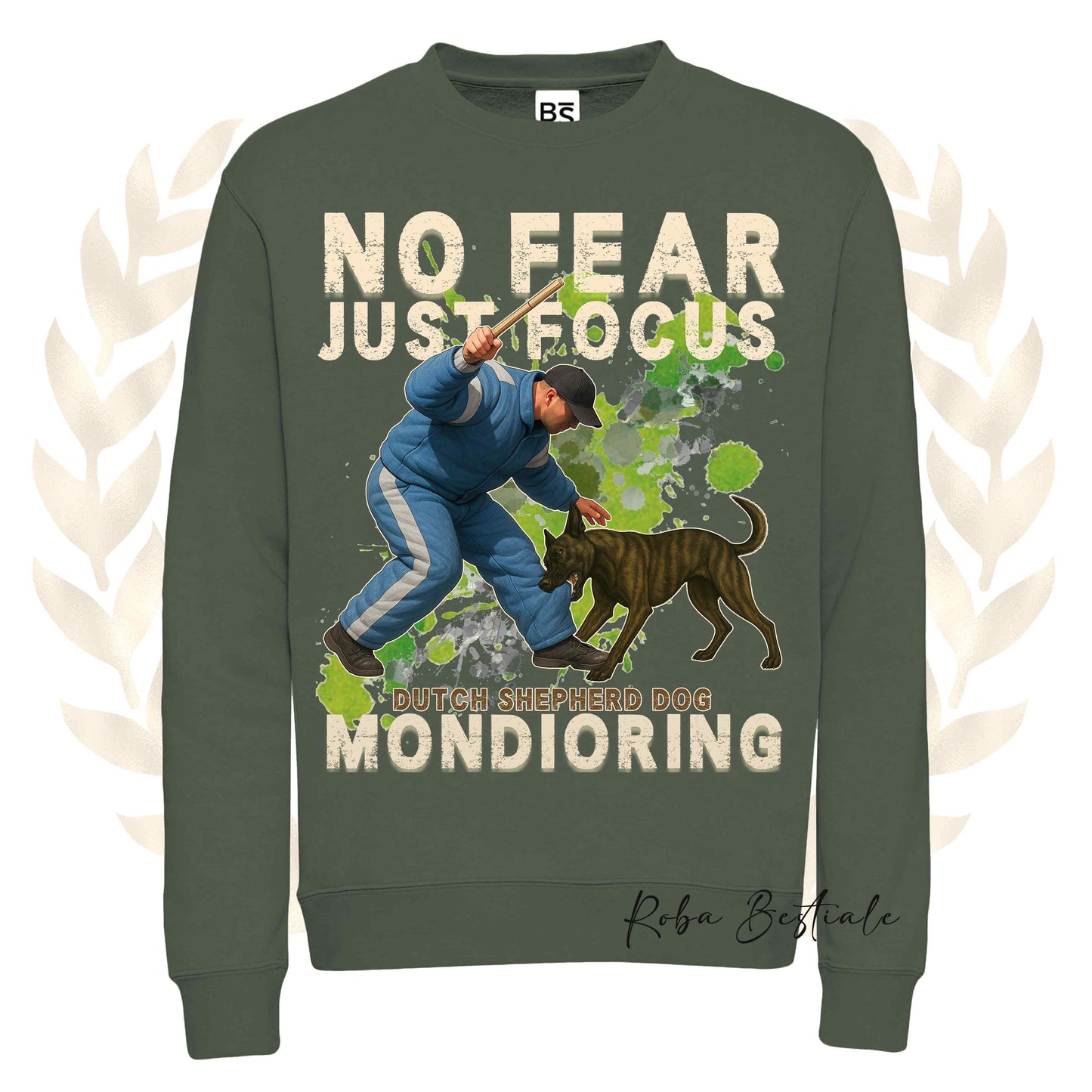 Felpa MONDIO ATTACK2 - PASTORE OLANDESE - Girocollo, Unisex, in tanti colori! - dalla XS alla 3XL