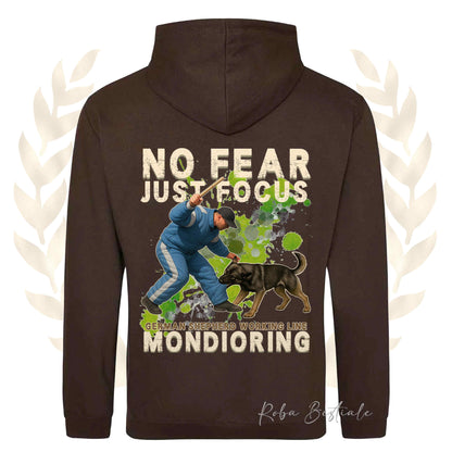 Felpa MONDIO ATTACK2 - PASTORE TEDESCO Da Lavoro "Grigione" - Cappuccio e Tasconi, Unisex, in tanti colori - dalla XS alla 5XL