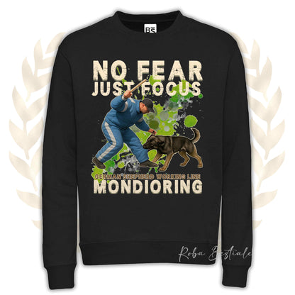 Felpa MONDIO ATTACK2 - PASTORE TEDESCO da Lavoro "Grigione" - Girocollo, Unisex, in tanti colori! - dalla XS alla 3XL