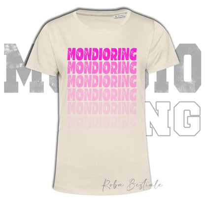 T-Shirt MONDIORING - SCRITTE - OFF WHITE, Stampe in tanti colori! Uomo o Donna - Dalla XS alla 5XL