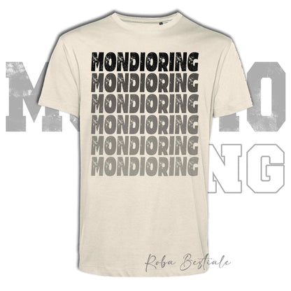 T-Shirt MONDIORING - SCRITTE - OFF WHITE, Stampe in tanti colori! Uomo o Donna - Dalla XS alla 5XL