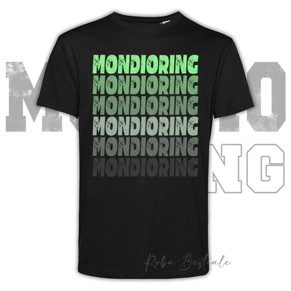 T-Shirt MONDIORING - SCRITTE - NERA, Stampe in tanti colori! Uomo o Donna - Dalla XS alla 5XL