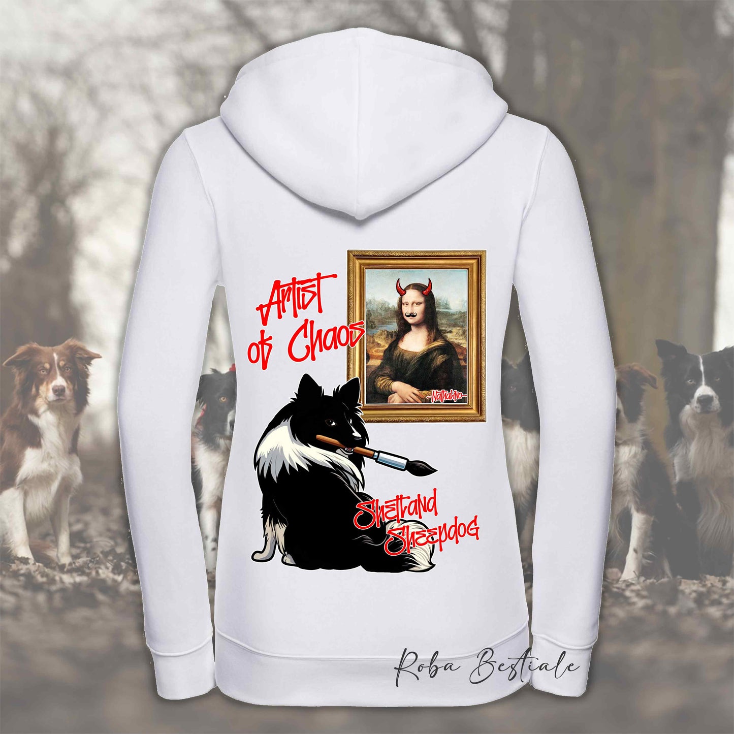 Felpa BONO91 - NHATALINO - Con Cappuccio e Full Zip, Uomo o Donna, in tanti colori - dalla XS alla 5XL