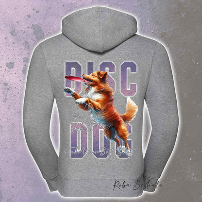 Felpa APTITUDE - DISC DOG - NOVA SCOTIA DUCK TOLLING RETRIEVER - Con Cappuccio e Full Zip, Uomo o Donna, in tanti colori - dalla XS alla 5XL