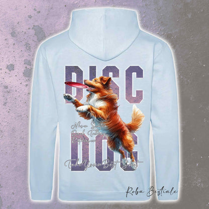 Felpa APTITUDE - DISC DOG - NOVA SCOTIA DUCK TOLLING RETRIEVER - Con Cappuccio e Tasconi, Unisex, in tanti colori - dalla XS alla 5XL
