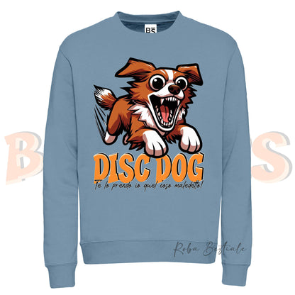Felpa Invernale BONKERS - DISC DOG - NOVA SCOTIA DUCK TOLLING RETRIEVER - Girocollo, Unisex, in tanti colori! - dalla XS alla 3XL