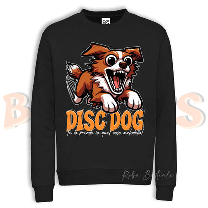 Felpa Invernale BONKERS - DISC DOG - NOVA SCOTIA DUCK TOLLING RETRIEVER - Girocollo, Unisex, in tanti colori! - dalla XS alla 3XL