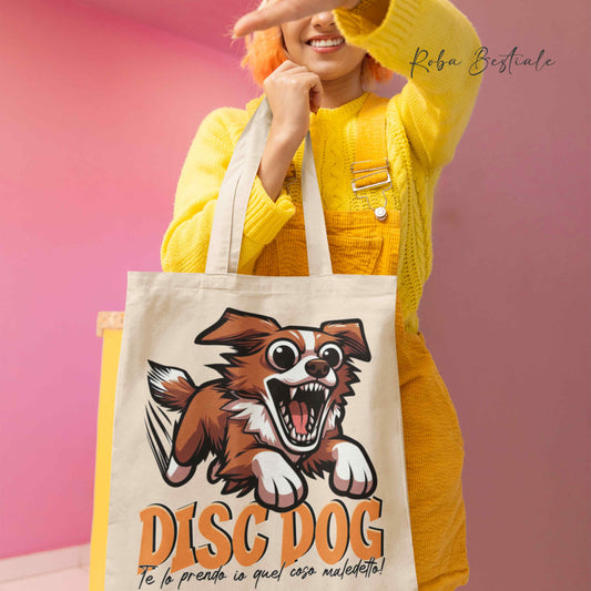Shopper BONKERS - DISC DOG - NOVA SCOTIA DUCK TOLLING RETRIEVER - Diversi colori disponibili