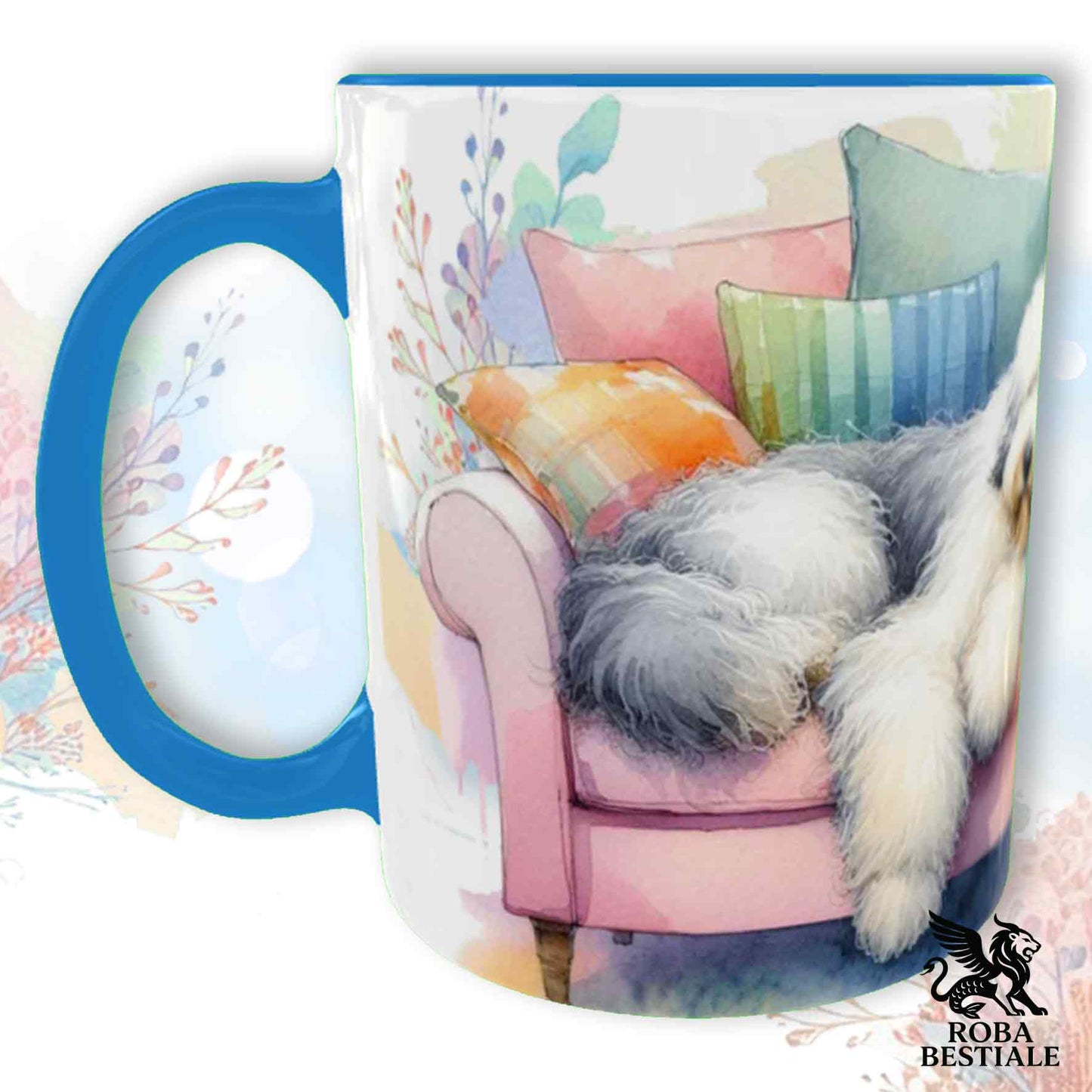 Tazza SOFT LIFE - OLD ENGLISH SHEEPDOG - In Ceramica, colore a scelta - 330 ml