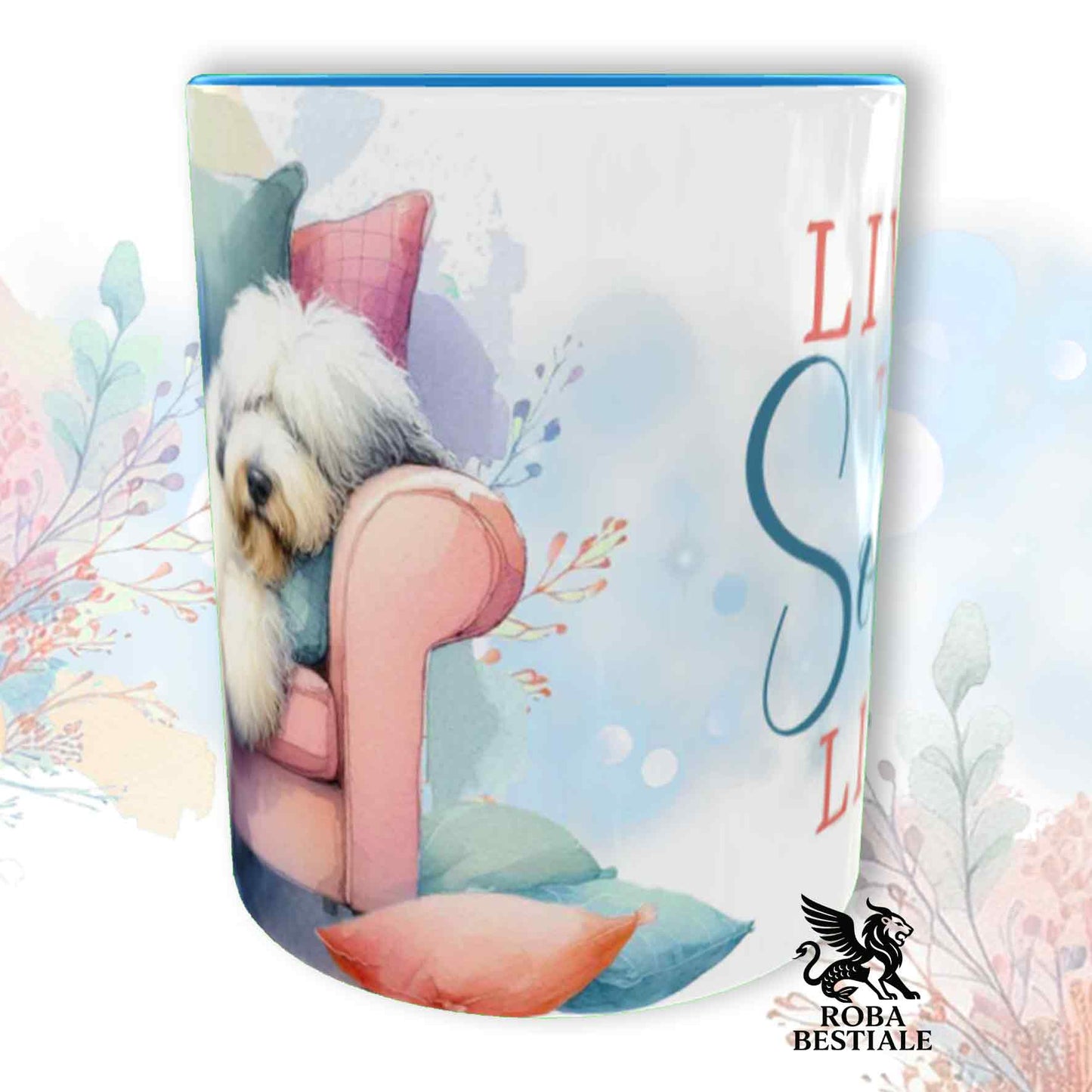 Tazza SOFT LIFE - OLD ENGLISH SHEEPDOG - In Ceramica, colore a scelta - 330 ml