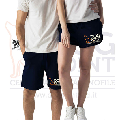 Pantaloncini DOG POINT - "Cosmo" - Neri o Navy, Uomo o Donna, in Cotone - Dalla XS alla XL