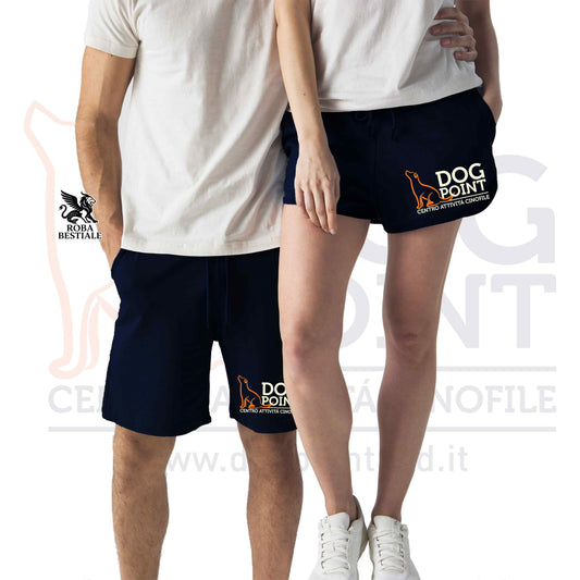 Pantaloncini DOG POINT - "Cosmo" - Neri o Navy, Uomo o Donna, in Cotone - Dalla XS alla XL