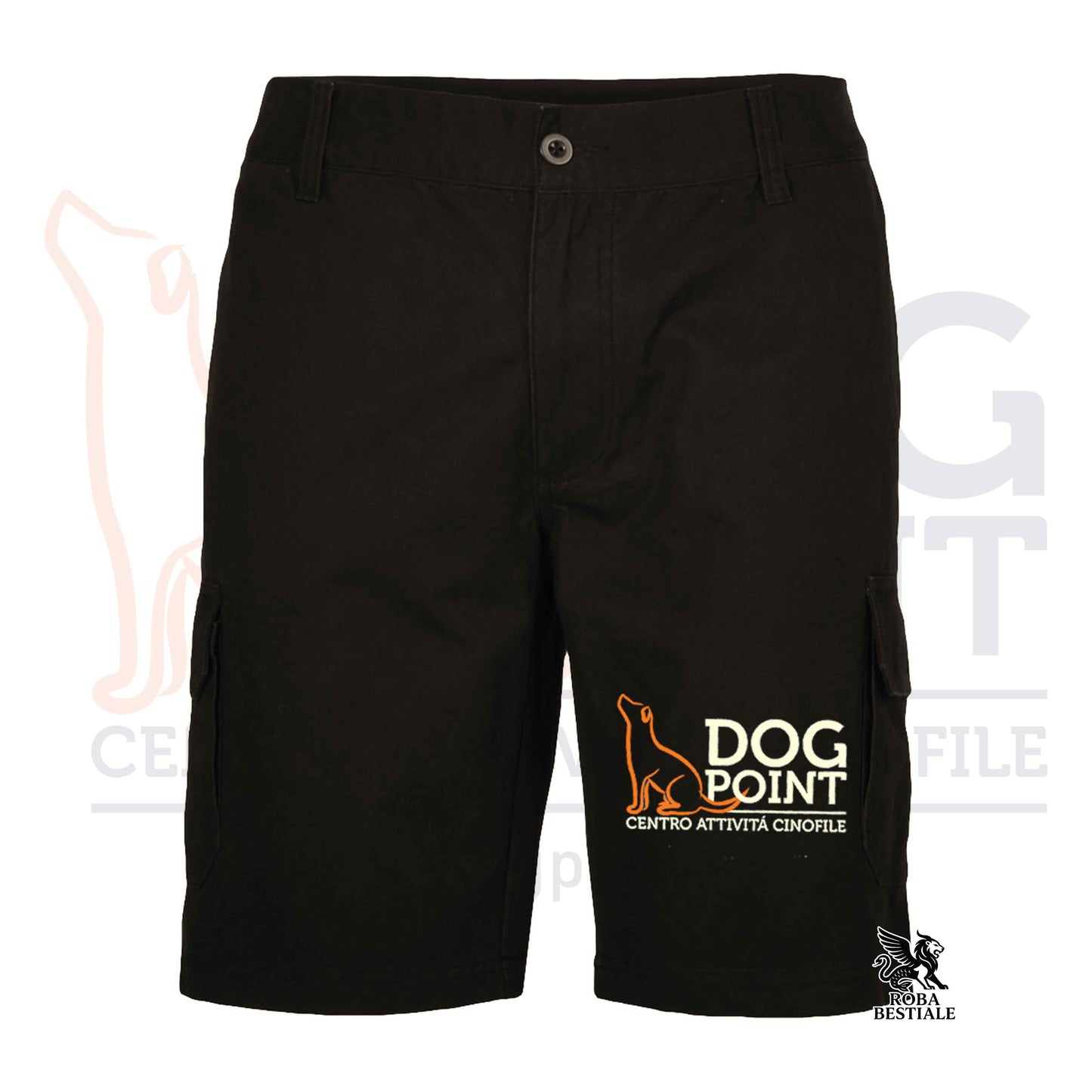 Pantaloncini DOG POINT - "Cargo" - Neri o Navy, Da Uomo, in Cotone - Dalla S alla XXL
