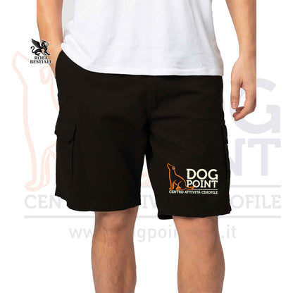 Pantaloncini DOG POINT - "Cargo" - Neri o Navy, Da Uomo, in Cotone - Dalla S alla XXL