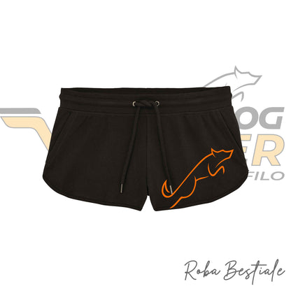 Pantaloncini WONDERDOG - Neri, Da Donna, in Cotone - Dalla XS alla XL