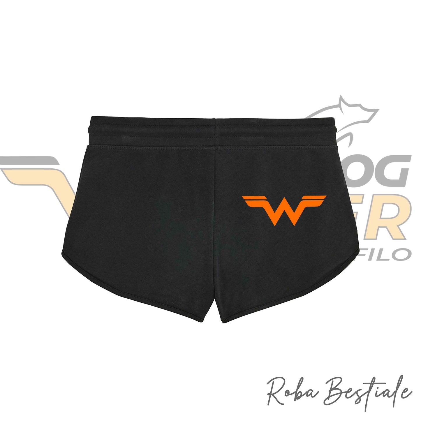 Pantaloncini WONDERDOG - Neri, Da Donna, in Cotone - Dalla XS alla XL