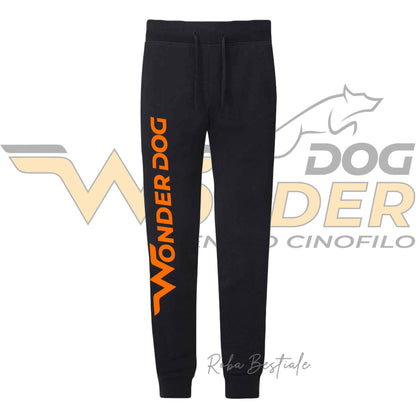 Pantalone WONDERDOG - Neri, in Cotone, felpati internamente - Unisex, dalla XS ala XXL
