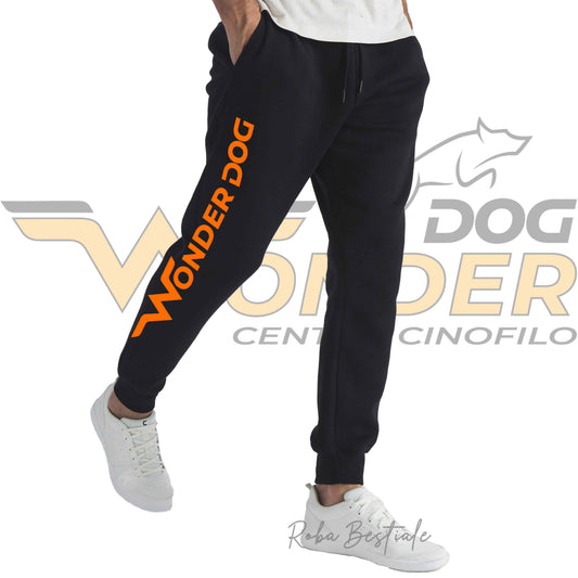 Pantalone WONDERDOG - Neri, in Cotone, felpati internamente - Unisex, dalla XS ala XXL