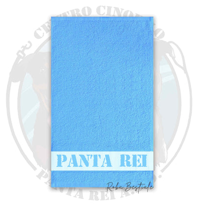 Asciugamano PANTA REI asd - 100% Cotone, diversi colori disponibili - 30x50 cm