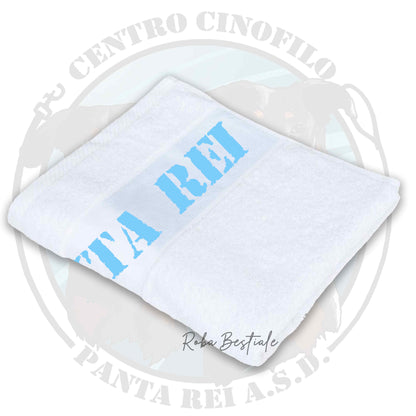 Asciugamano PANTA REI asd - 100% Cotone, diversi colori disponibili - 30x50 cm