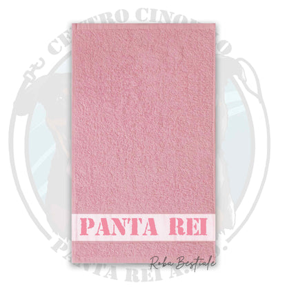 Asciugamano PANTA REI asd - 100% Cotone, diversi colori disponibili - 30x50 cm
