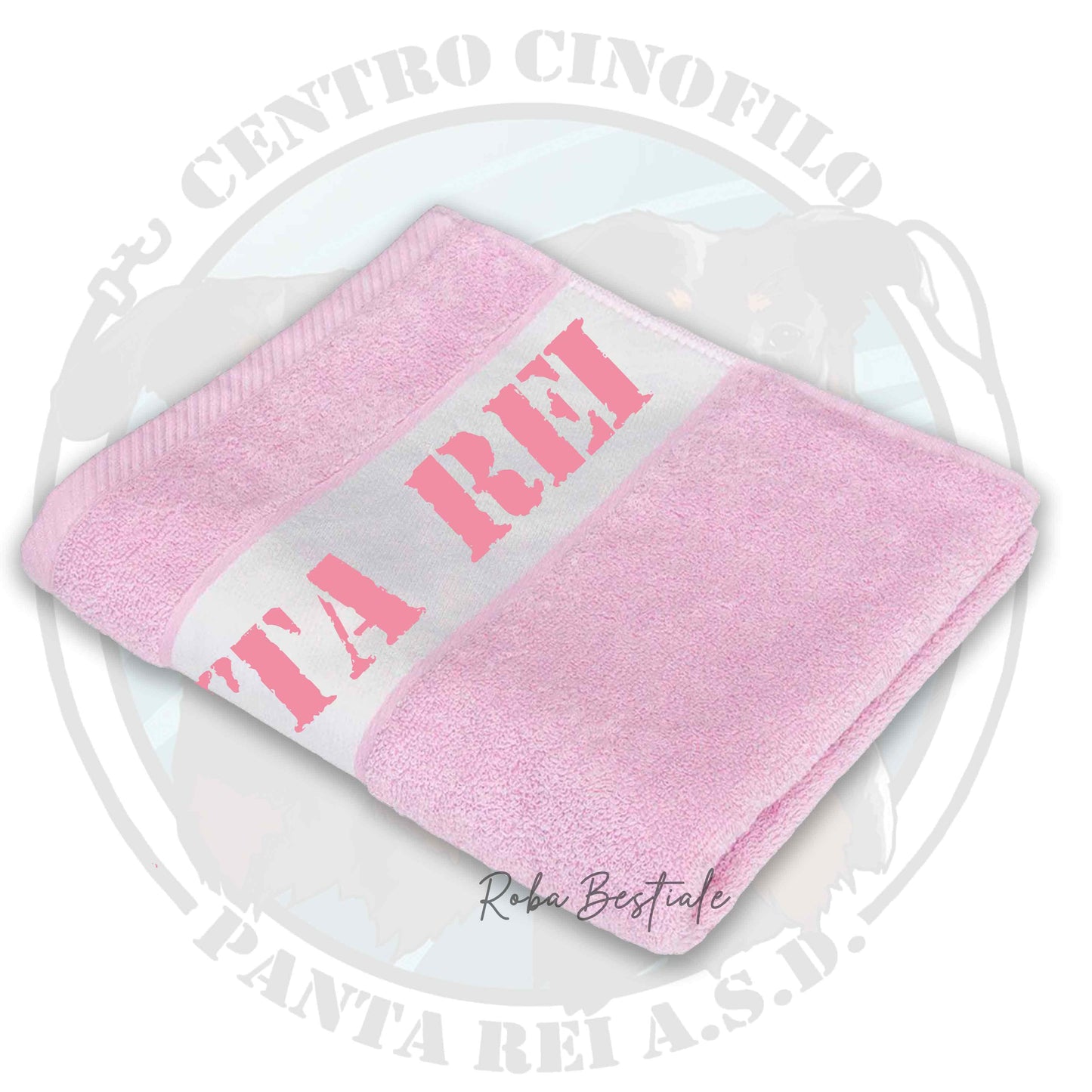 Asciugamano PANTA REI asd - 100% Cotone, diversi colori disponibili - 30x50 cm