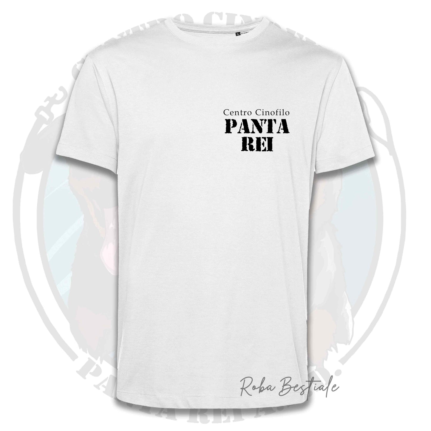 T-Shirt PANTA REI asd - BIANCA, GRIGIA o AZZURRA, 100% Cotone, Uomo o Donna - dalla XS alla 5XL