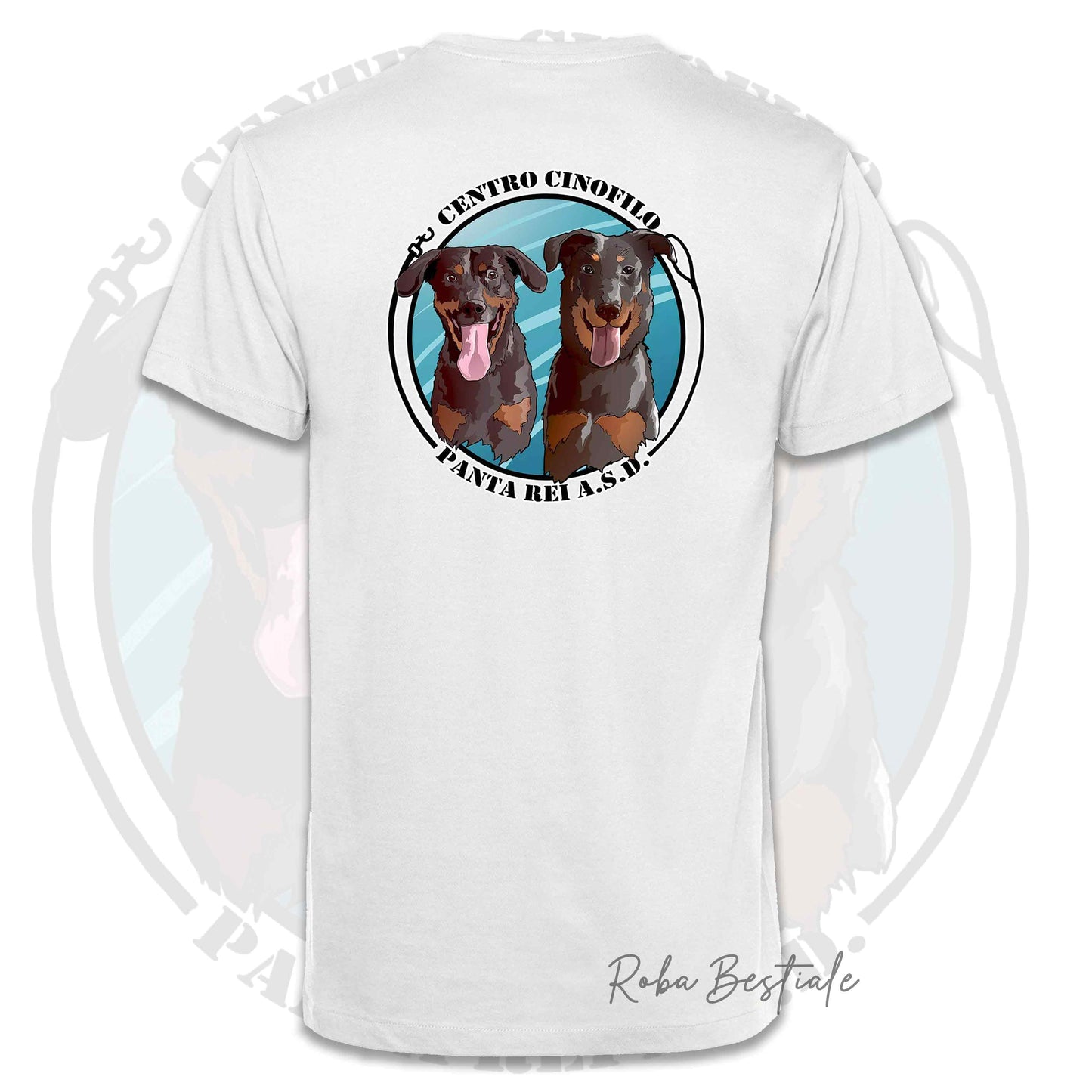 T-Shirt PANTA REI asd - BIANCA, GRIGIA o AZZURRA, 100% Cotone, Uomo o Donna - dalla XS alla 5XL