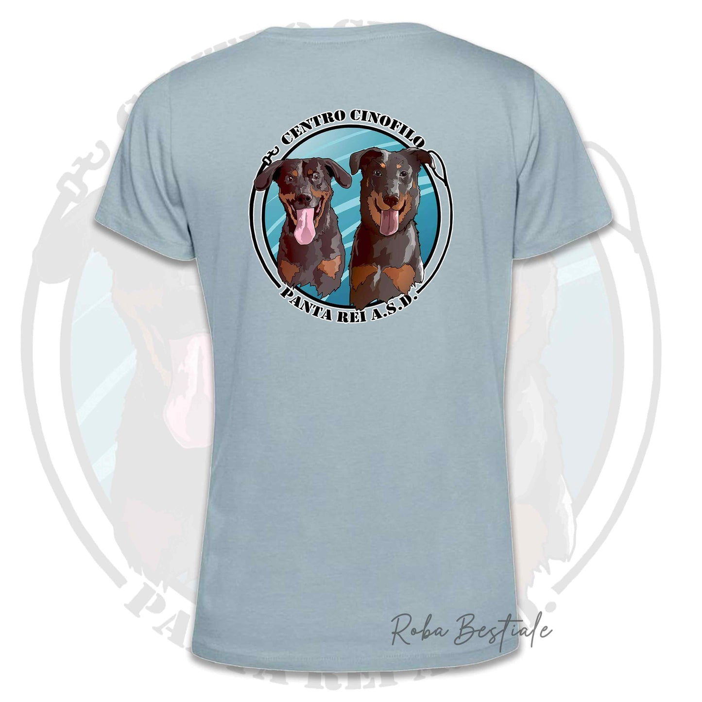 T-Shirt PANTA REI asd - BIANCA, GRIGIA o AZZURRA, 100% Cotone, Uomo o Donna - dalla XS alla 5XL