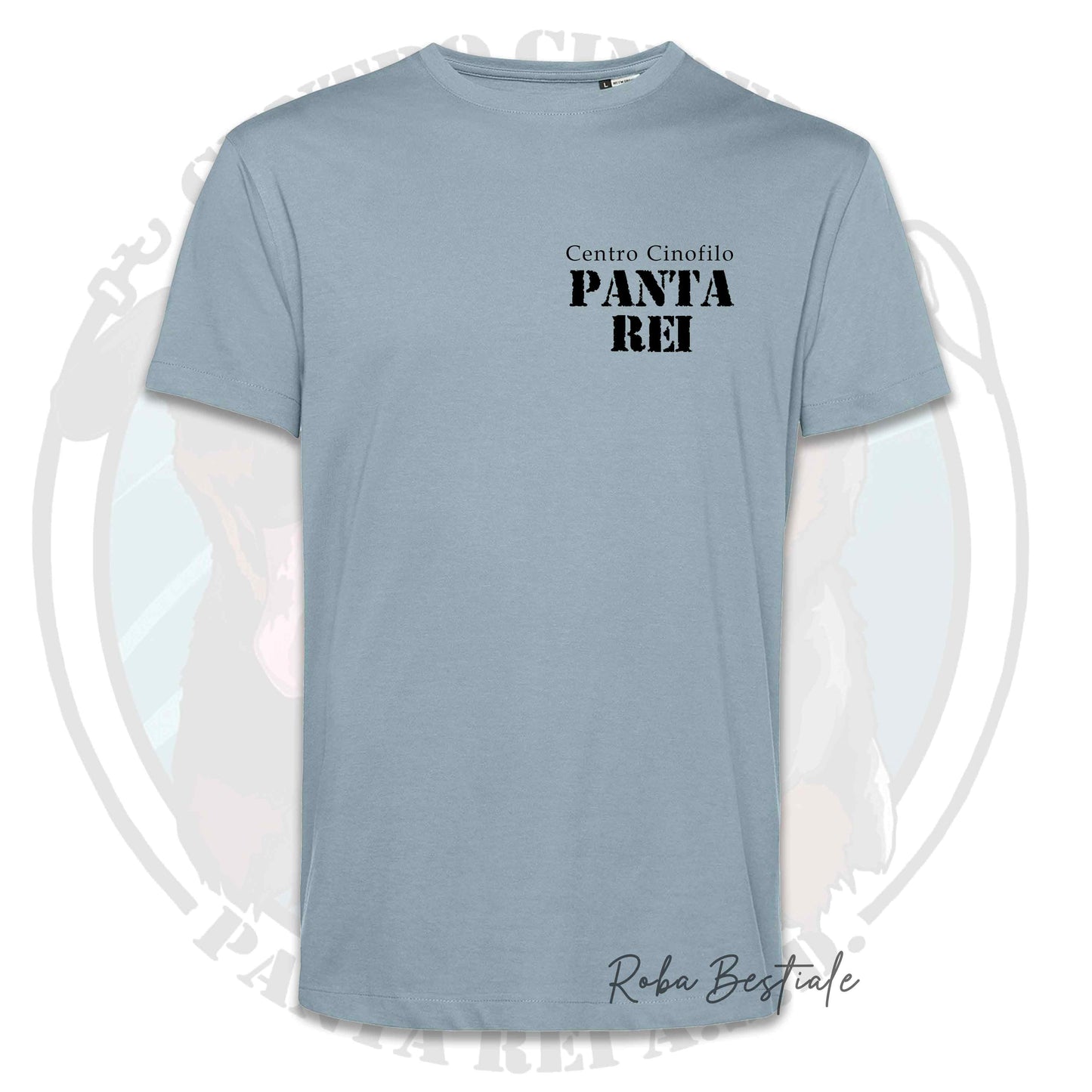 T-Shirt PANTA REI asd - BIANCA, GRIGIA o AZZURRA, 100% Cotone, Uomo o Donna - dalla XS alla 5XL