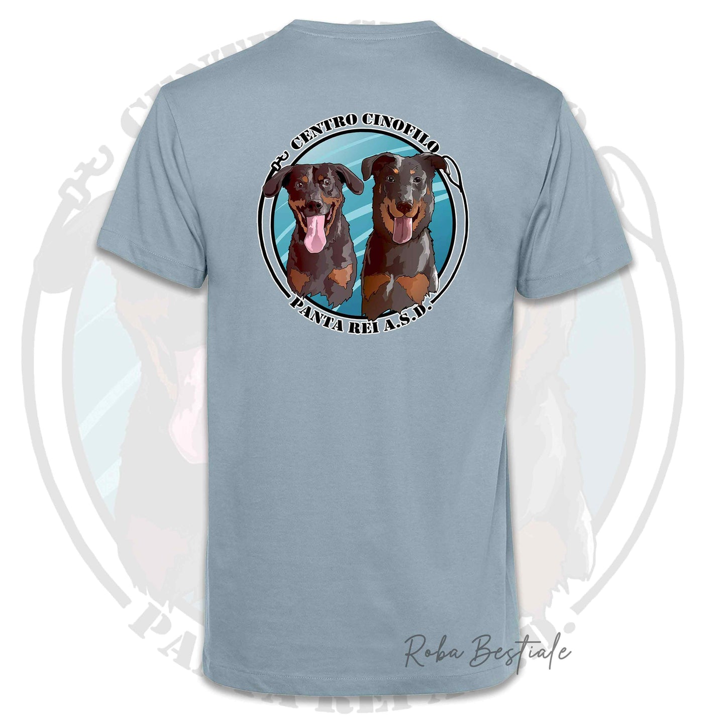 T-Shirt PANTA REI asd - BIANCA, GRIGIA o AZZURRA, 100% Cotone, Uomo o Donna - dalla XS alla 5XL