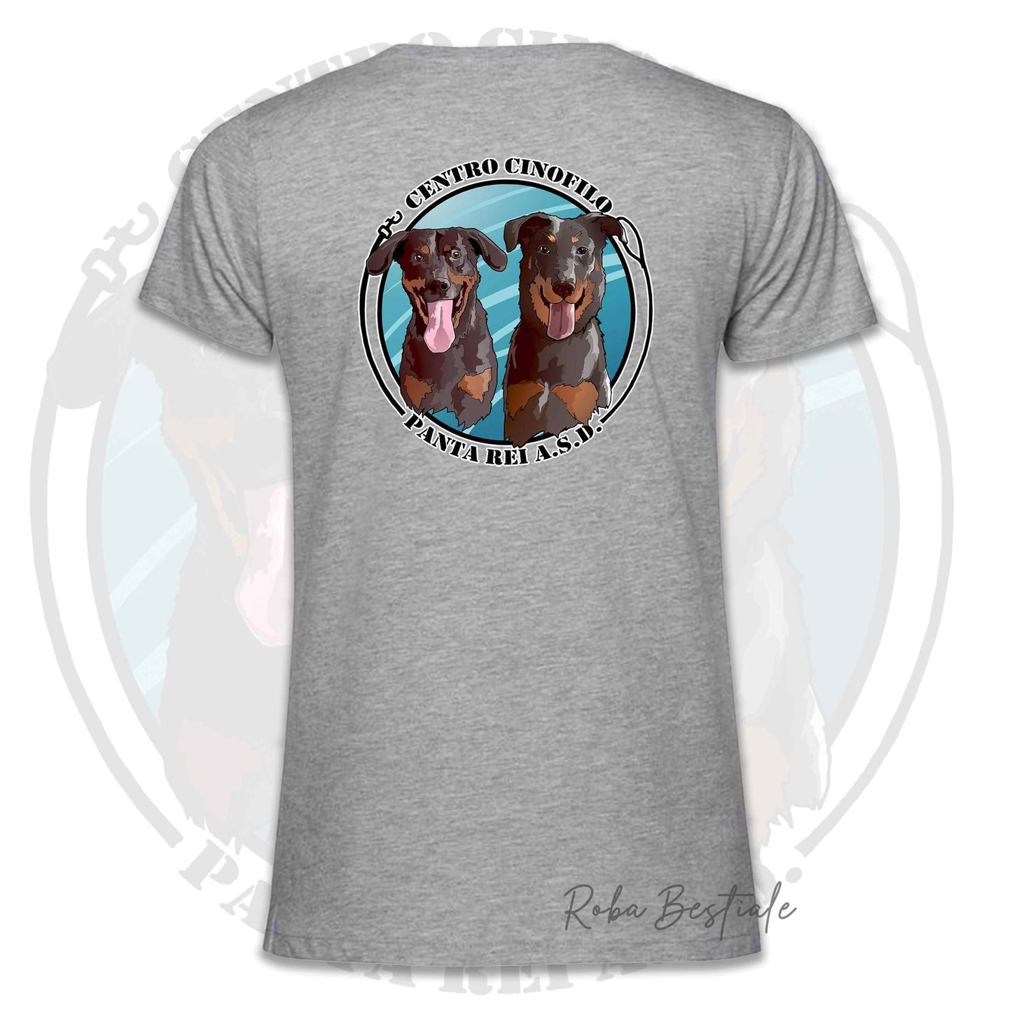 T-Shirt PANTA REI asd - BIANCA, GRIGIA o AZZURRA, 100% Cotone, Uomo o Donna - dalla XS alla 5XL