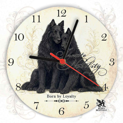 Orologio da Muro NOBILITY - PASTORE BELGA GROENENDAEL - in MDF - diametro 20 o 30 cm