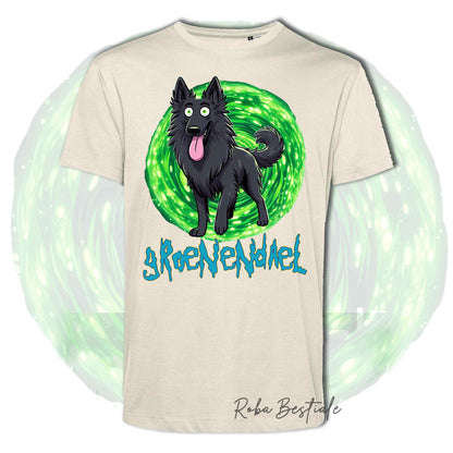 T-Shirt RICK & MORTY - PASTORE BELGA GROENENDAL - Bianca, Nera o Beige, Uomo o Donna, dalla XS alla 5XL