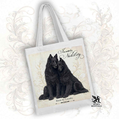 Tote Bag NOBILITY - PASTORE BELGA GROENENDAEL - 100% Cotone - Bianca o Beige